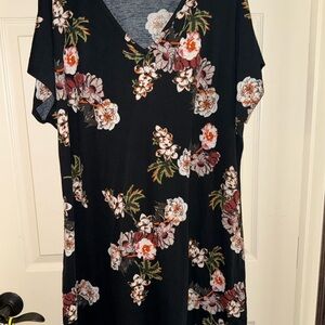 Floral V-Neck Dress